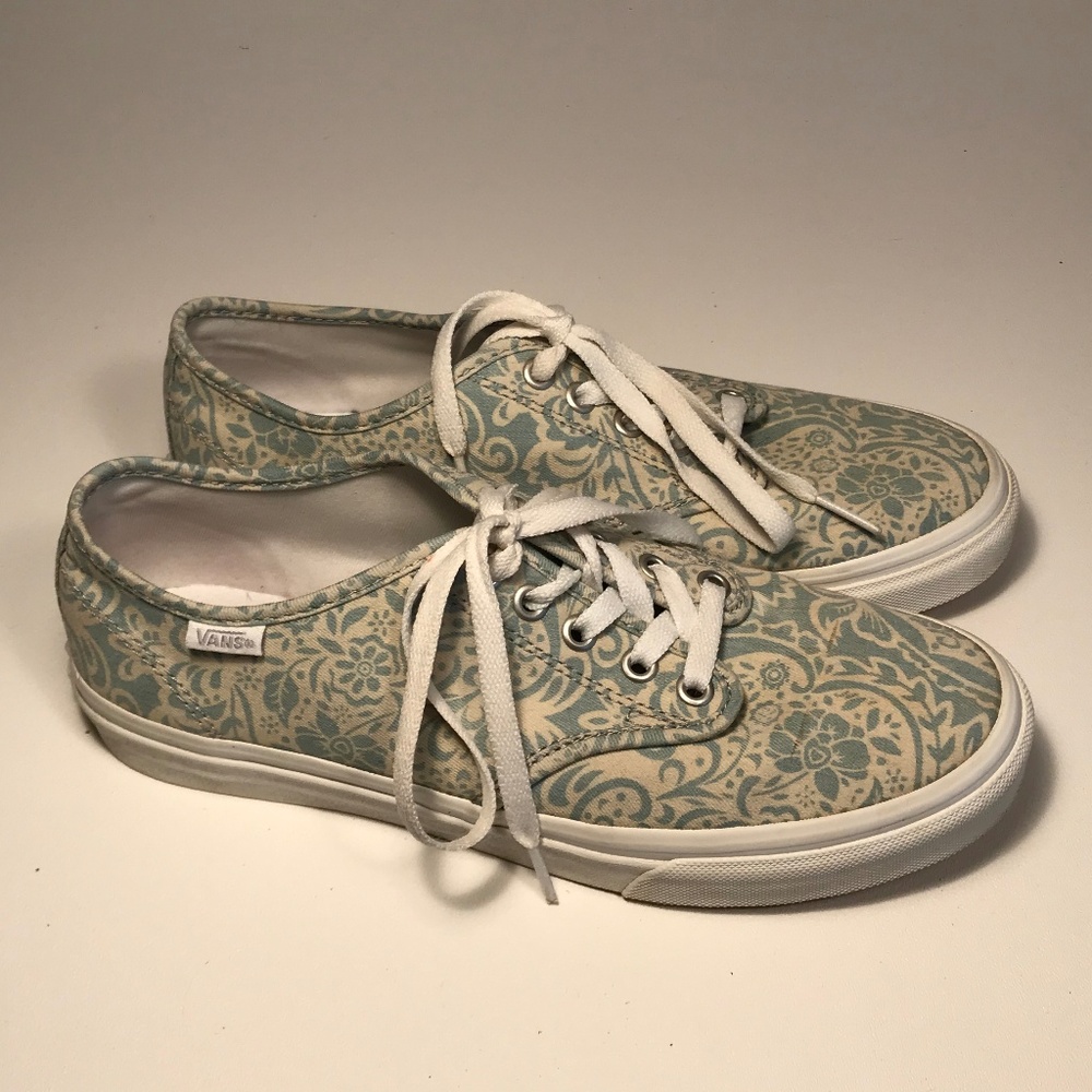 Vans Paisley Canvas Sneakers Women Size 8.5